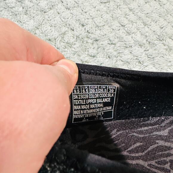 Vintage y2k Skechers Black Low Training Track Sneakers 9.5 Laceup Cheer Comfort - Picture 6 of 6